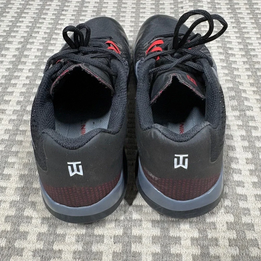 Nike Tiger Woods TW 15 Golf Shoes Black Silver Red 704885-001 Mens 10.5W Wide